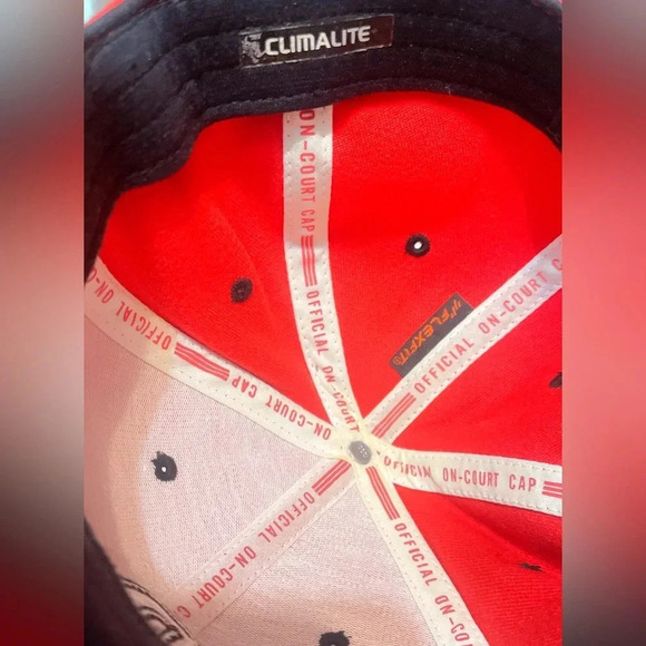 Vintage 2 x Toronto Raptor red black athletic SnapBack fitted baseball hat S/M - Picture 5 of 7